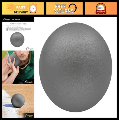 Durable Iron Shot Put for Track & Field Training - Multiple Weights for Youth &
