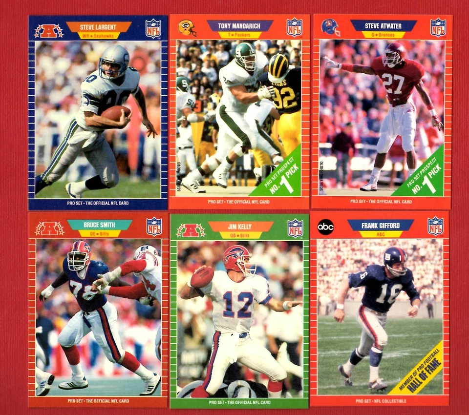 1989 Pro Set Football 1st, 2nd & Final Series 1-561 + Announcer Set 🏈SANDERS — 第 4/4 张图片