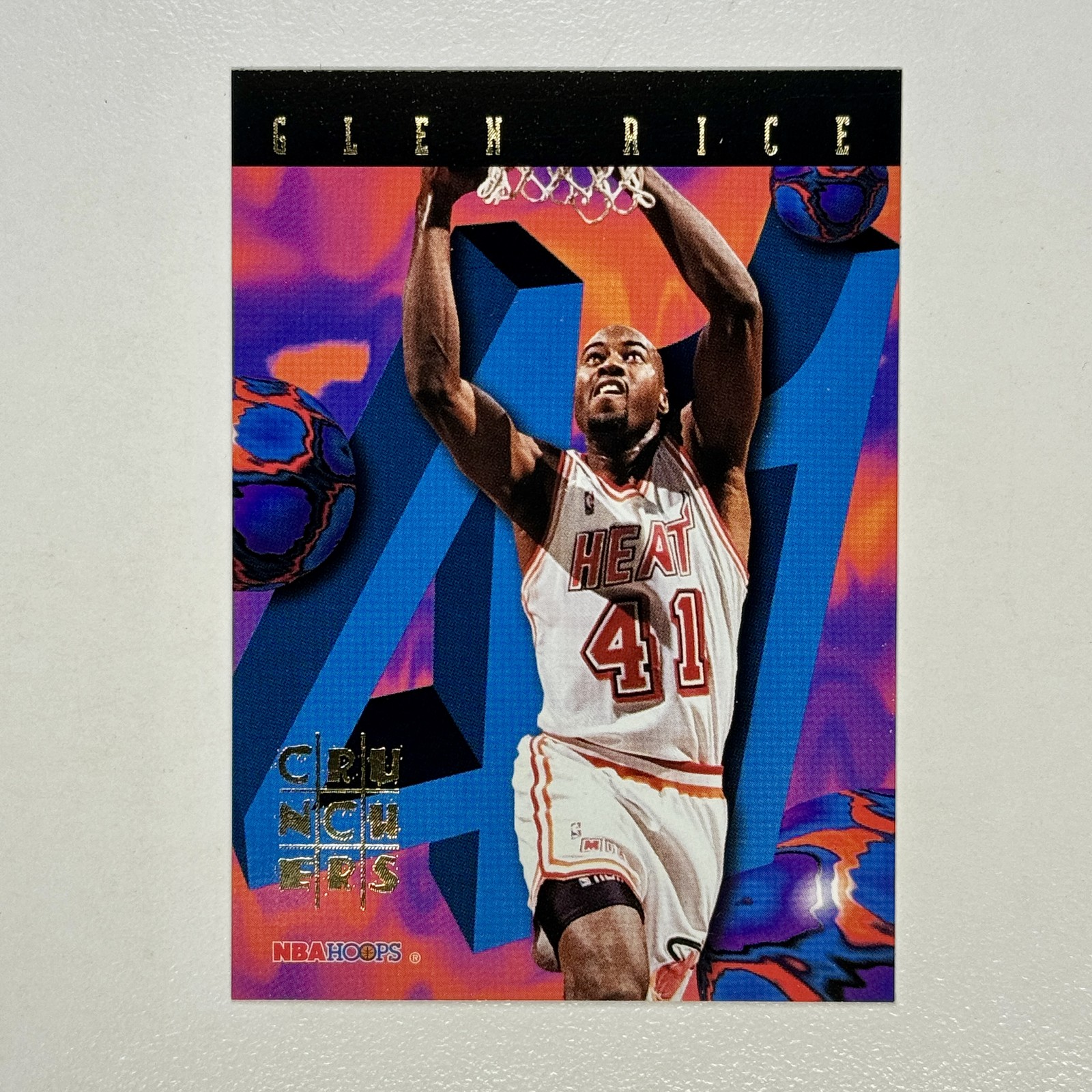 1995-96 NBA Hoops #20 Number # Crunchers Glen Rice