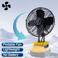 Portable Camping Fan For Dewalt 20V Li-Ion Battery Handheld Jobsite Cordless Fan