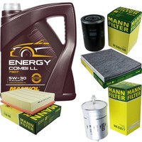Mann Inspektionspaket 5L Mannol Energy 5W-30 FüR VW Passat 1.8 T 20V Skoda