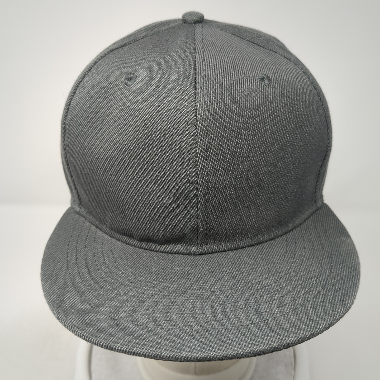 Unbranded Snapback Hat Gray Solid One Size Outdoo… - image 2