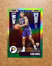 2025 Topps Basketball Kam Jones /99 New School Insert RC Pacers