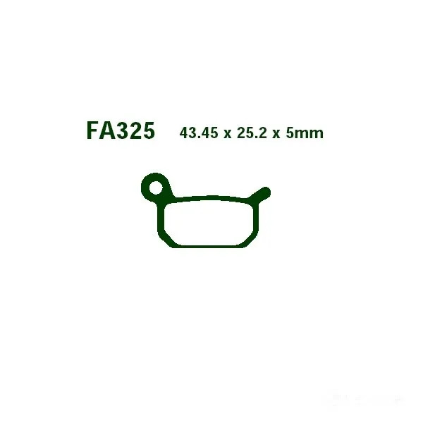 Bremsbelag BremsbeläGe Ebc FA325R Vorne FüR Ktm Sx 50 Lc Pro-Senior 2002-2005-image
