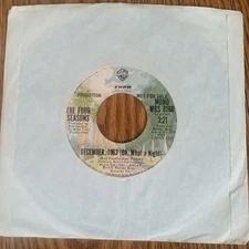 The Four Seasons December 1963 (Oh What A Night) 45rpm (Promo)