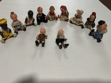 SET OF 6 Antique German Edi 1920 s Celluloid Dolls, All Original in box