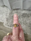 BEAUTIFUL Vintage Kabana Designer Sterling Silver & Citrine Ornate Gemstone Ring