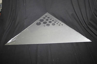 Staedtler Fairgate 16'' F71-116 Triangle Ruler 45/90 degree angles with circles