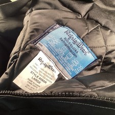 REFRIGIWEAR SUSPENDER Pants L Style 8085R Black w/ White Stitch Pockets Guard