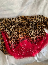 UNBRANDED- SIZE 30X80 ANIMAL PRINT SCARF FOR WOMAN