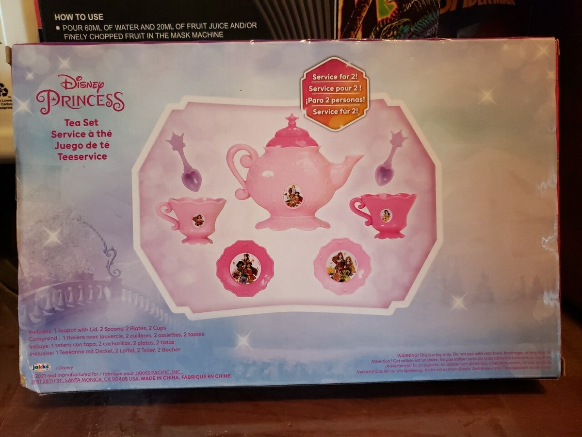 Disney Princess 8-Piece Toy Tea Set - Service for 2 - New in