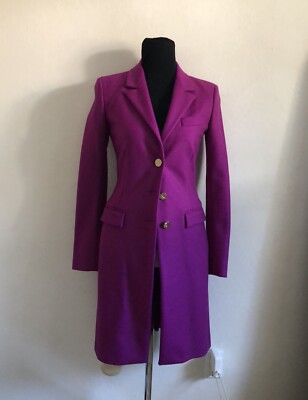 Women s Versace Collection Wool Blend Coat IT 40