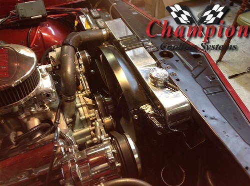 1961 1962 1963 1964 Pontiac Catalina 3 Row Champion Racing Radiator, V8 CC284 - Picture 3 of 9