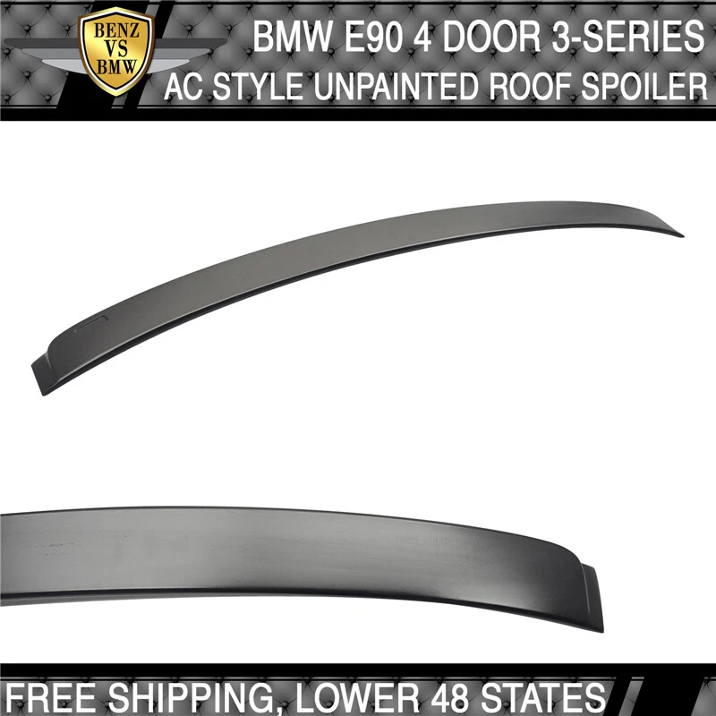 Fits 2006-2011 BMW 3-Series E90 AC Style Rear Roof Window Spoiler Wing ABS - Imagem 4 de 4