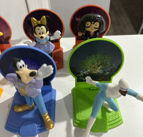McDonalds Walt Disney World 50th Anniversary Happy Meal Toys Set Of 8 w/ Minnie - Picture 2 of 6