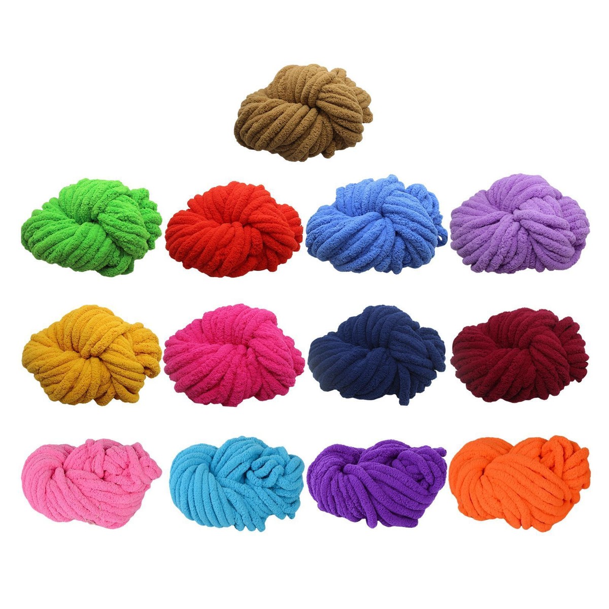Chunky Chenille Yarn Super Bulky Yarn for Crochet Arm
