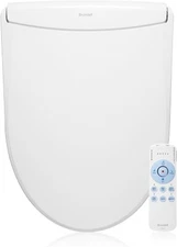 Brondell Swash Thinline Round White Electric Bidet Toilet Seat LS1800-RW