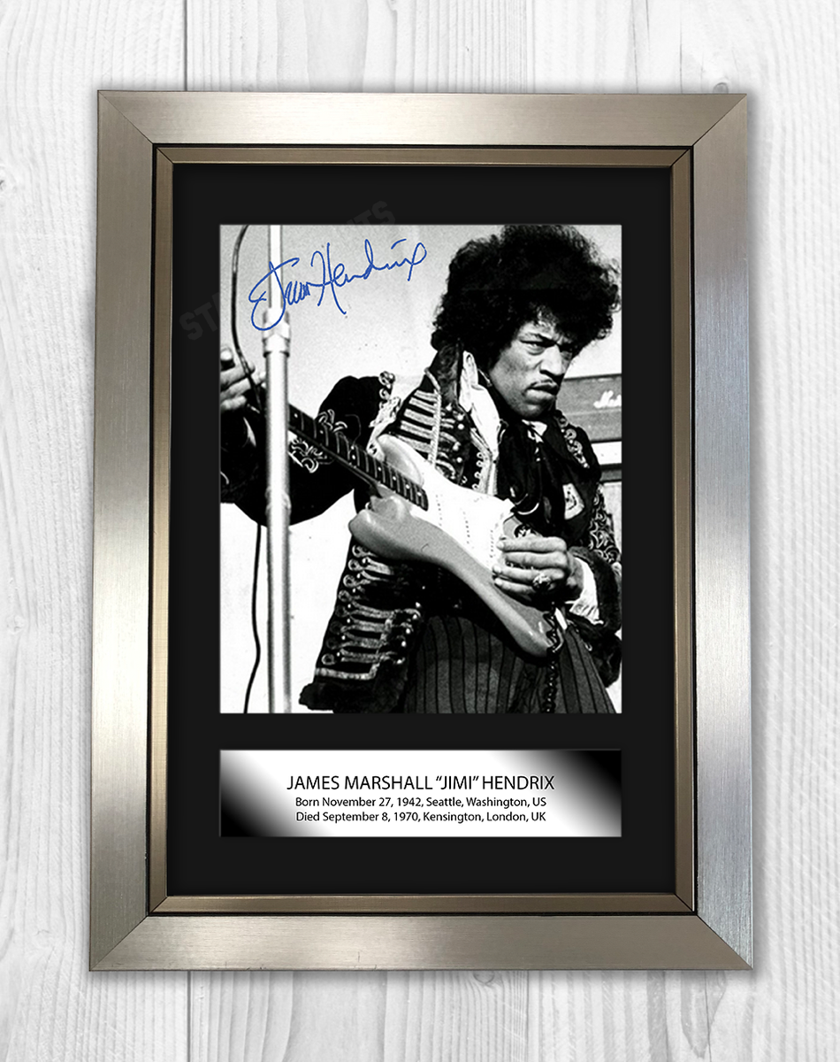 Jimi Hendrix サイン入り写真 (VERY RARE!! 送料込み） Jimi Hendrix Signed Experience Poster. - Raptis Rare Books | Fine