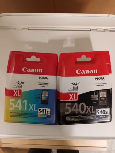 lot 2 cartouches Canon 540xl et 541xl originales neuves. - Photo 1/1