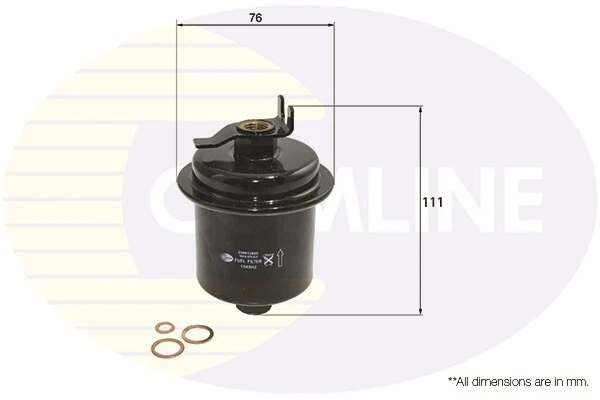 Fits Honda CR-V Civic HR-V Accord + Other Models Comline Fuel Filter - Image 2 of 2