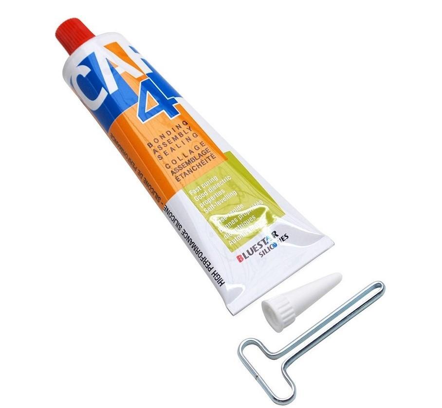 Pâte à joint CAF 4 tube 100g blanche silicone haute résistance