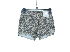 So Cheetha Print Favorite High Rise Shortie Short 1 Jr Women New