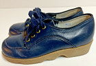VTG lazy bones navy blue oxford loafers lace up shoes toddler boy 9.5 — photo 4
