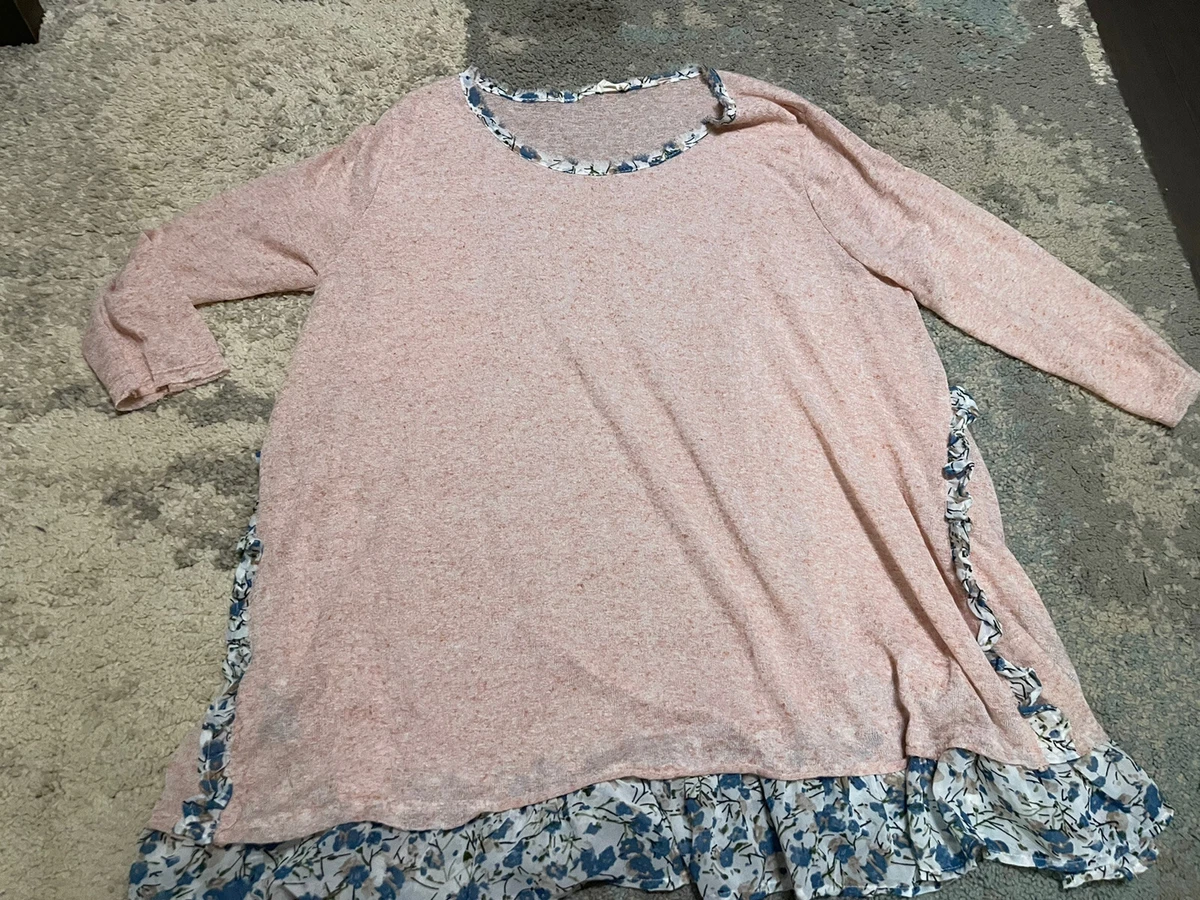 Pink hotsell flowy shirt