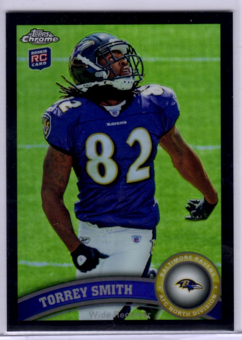 2011 Topps Chrome Black Refractors #97 Torrey Smith - RC - 110/299
