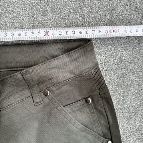 0039 ITALY Damen Jeans Hose Gr. M Slim Fit Tapered Stretch 24604 Grau Denim - Bild 4 von 13
