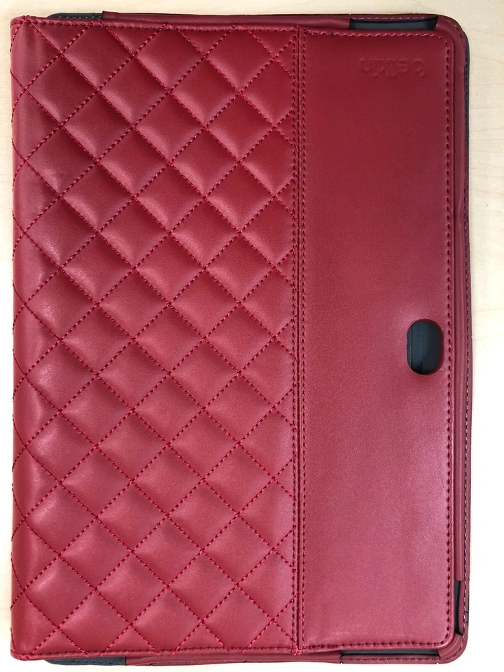 Funda tipo folio de cuero Belkin para tablet Asus Vivo Tab RT - ROJA acolchada Foto 4 de 4