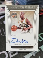 2021-22 Panini National Treasures Gary Payton Treasures of the Hall 67/99!