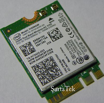 Lenovo OEM P/N 8SSW10H Intel Dual Band Wireless-AC 3165 3165NGW BT NGFF 00JT497