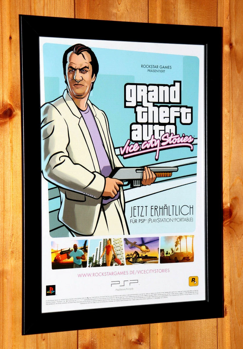 Grand Theft Auto Vice City Poster In Video Game Merchandise for