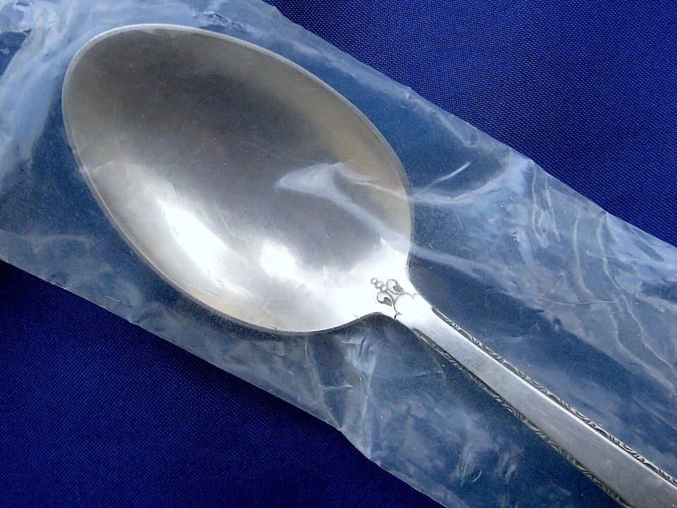 NUEVO • Cucharadita de plata esterlina de encaje antiguo toalla Foto 3 de 4