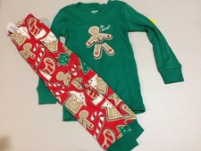 NWT Gymboree Christmas Boys Girls Gymmies GingerBread Pajamas Holiday Oh Snap