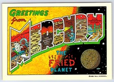 Visual Vacations by Paul McGehee Mercury the Fried Planet Postcard