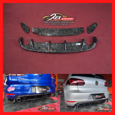 Revozport Rear Diffuser Volkswagen Golf Mk6 Gti Revozport Rear Bumper