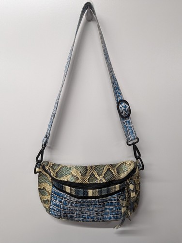 Daniella Lehavi Bag Snakeskin Embossed Leather Purse Bag