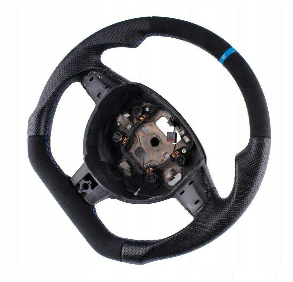 Lenkrad beziehen mit Leder für Ford Focus MK2 ST JAHR 2008 TUNING Alcantara — 第 2/4 张图片