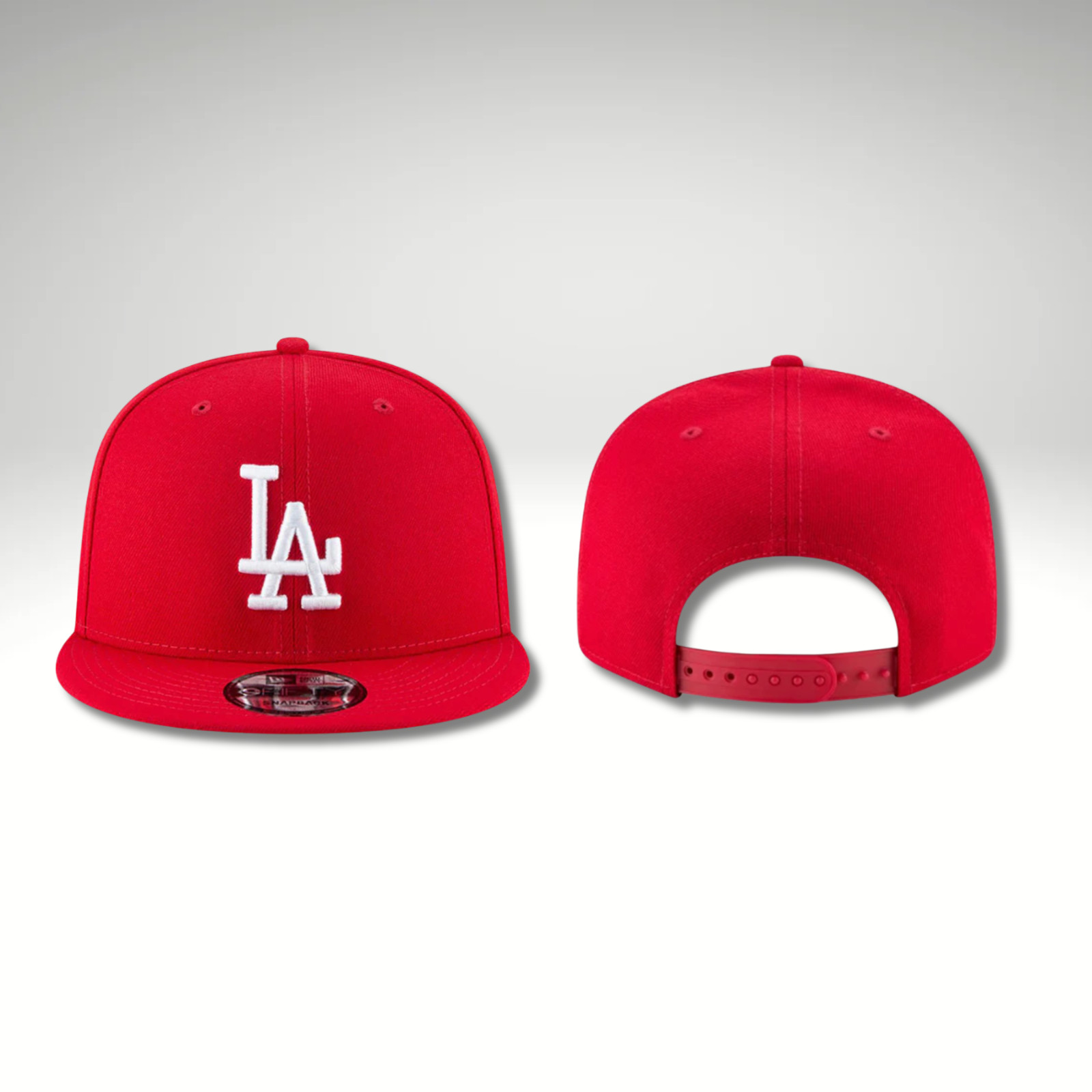 New Era 9FIFTY Snapback Hat MLB LA Dodgers Red - Men's Adjustable Cap