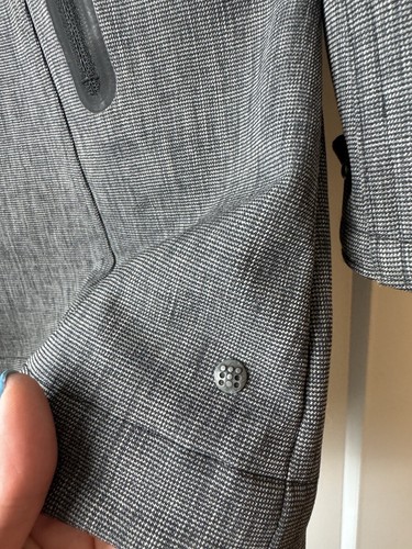 TITLE NINE Jacket Rain T9 US M Gray Zip Softshell Coat Trench Hooded coat - Picture 4 of 13