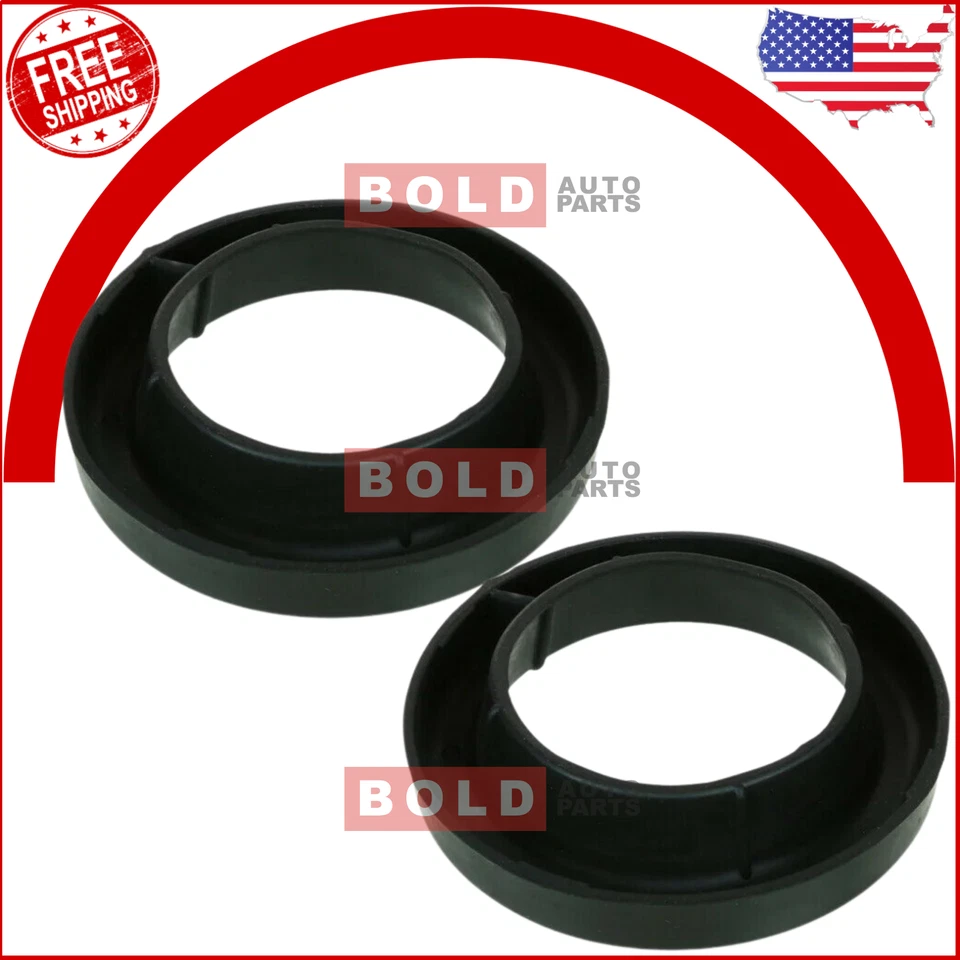 Juego de pares de 2 aisladores de resorte helicoidal inferior delanteros MOOG para Chevy S10 GMC Jimmy tracción trasera Foto 3 de 4