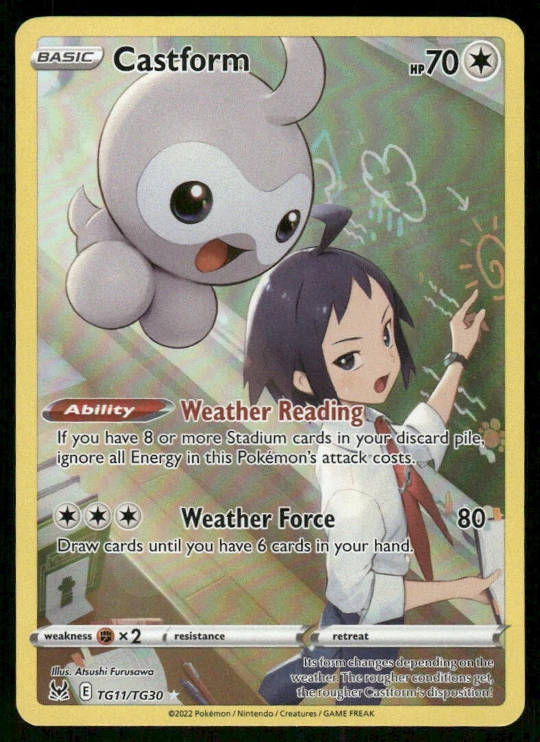 castform pokemon card value Pokemon TCG - Surging Sparks - #020/191 - Castform Sunny Form
