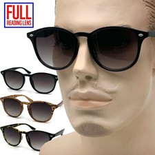 Mens Full Reader Lenses Frame Magnified Tinted Sun Reading Sunglasses Womens