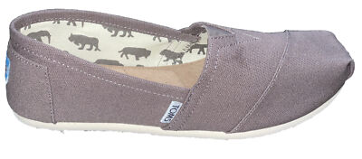 TOMS Classic Ash Canvas Slip-On Shoe Size 10 Women's