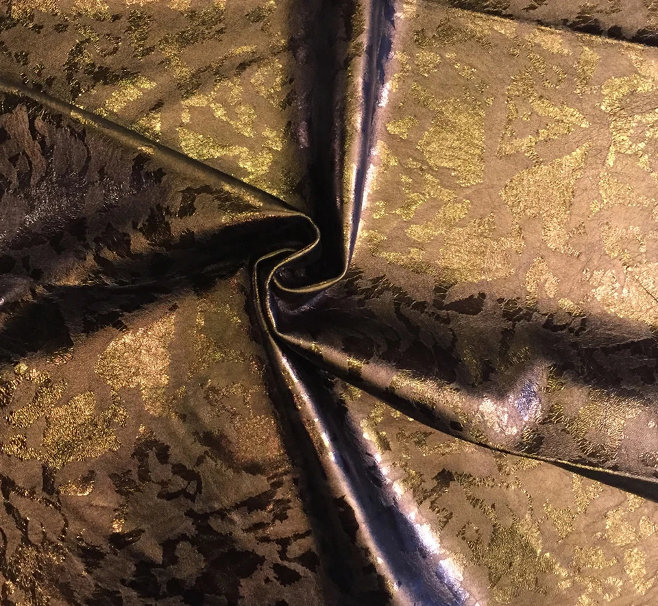 棕色金属工艺皮革隐藏动物印花内饰装订材料 — 第 4/4 张图片