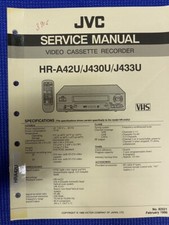 JVC HR-A42U HR-J430U HR-J433U Service Manual 3915 1571 ORIGINAL