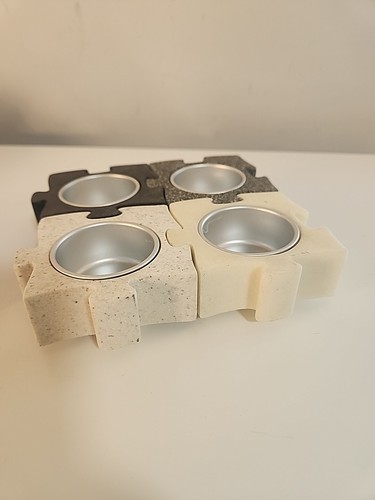PartyLite Stone Puzzle Tea light Holder Set - Picture 9 of 13