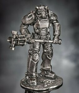 Pewter Figurine T 45 Power Armor Fallout 4 Model 1 32 Size 54mm Gm 2 Ebay